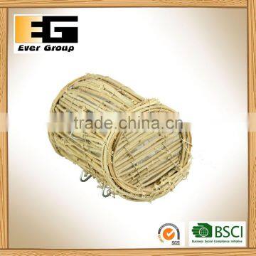 Nature Rattan Bucket Shaped Flower Pot photo-5