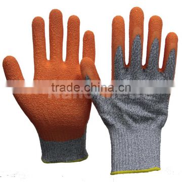 NMSAFETY color Latex coated cut resistant hand gloves manufacture