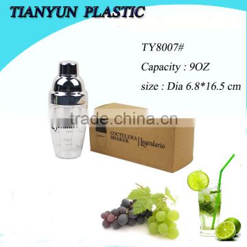 new products plastic shaker bottle for cocktail