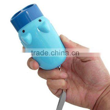 Custom Mini Cute Hand Pressure Automatic Power Generation Powerful Led Torch Flashlight photo-5