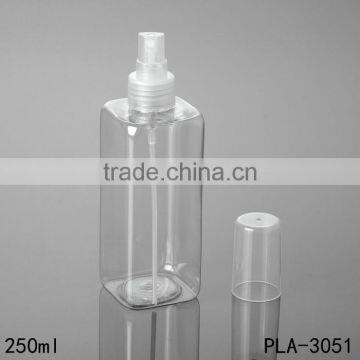 250ml Spray Bottle Skin Care Container PET Plastic Square 250ml Spray Bottle photo-4
