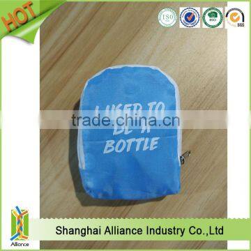 Wholesale jute bag rpet drawsting backpack with front pocket drawstring fishnet bags