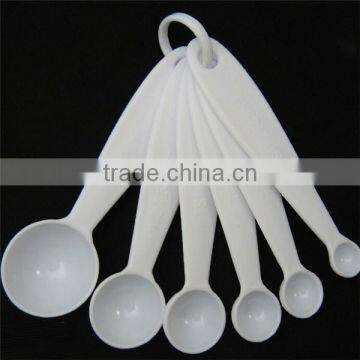 2015 new design mini cosmetic scoop/spoon, OEM 6 set plastic mini plastic scoop, custom tableware plastic scoop maker