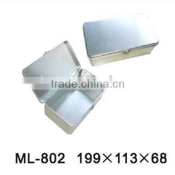 Tin packing box with Hinge