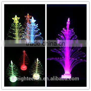 2016 popular Colorful LED Fiber Optic Nightlight Christmas Tree Lamp Light Children Xmas Gift