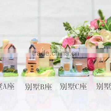 Mini CUTE Fashional Resin Decoration, ZAKKA Grocery Micro Landscape Villas Europe Type Resin Home Background Props photo-4