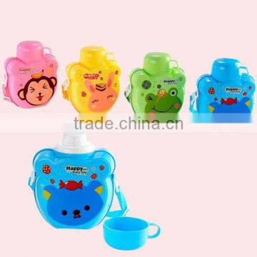 700ML Children Cartoon Plastic Water Bottle Cup with pendant cord