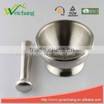 WCJ524 Premium Food Safety Stainless Steel Kitchen Tools MORTAR PESTLE SET photo-3