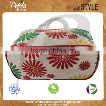 PP Laminated Juco Fabric Beach Bag With Twisted Rope Handle photo-5