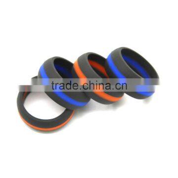 Hot sale colorful custom silicone wedding ring for promotion