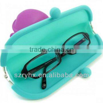 Hot rubber Silicone Pouch Purse Wallet Glasses Cellphone key Coin Bag Case