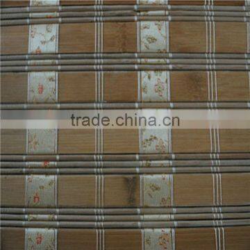 Printed roller blind with colorful ribbon