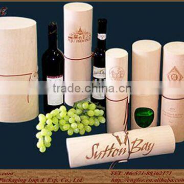 Wooden Wine Bottle Packaging Box Round Gift Packaging Box photo-2
