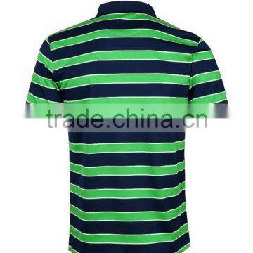 Men's 100%cotton Stripe Softtextile t Shirt Polo photo-6