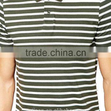 2015 New Short-sleeved Mens Polo, Slim Korean Version of the Double-neck Stripe Polo-shirts photo-4