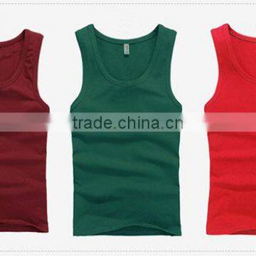 Men cotton spandex tube, men cotton vest top, custom tank top