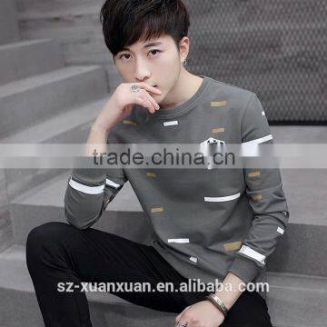 Men Gender Fashion O-neck Long Sleeve Hoody With Plain Pattern photo-4