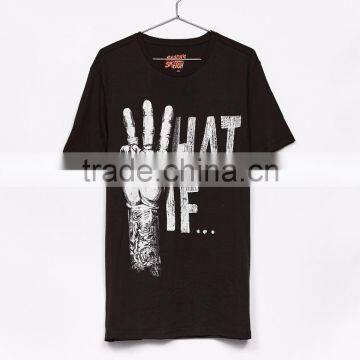 Customize Text Print T-Shirt For Man Stylish Discharge Printing Pattern Fashion Casual Tee 100% Pure Cotton Material Soft Short photo-6