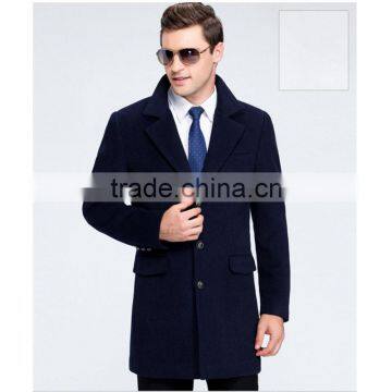 MSW0043 Wholesale Brand Mens 2016 New Winter Men's Wool Fashion Windbreaker Suit Collar Long Coat.