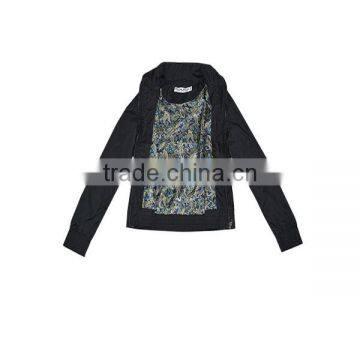 Fashion Spring Women Nylon and Pu Leather Jackets photo-4