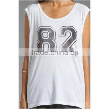 Custom Printing Muscle Tee for Women Sleeveless Muscle Tee for Women photo-4