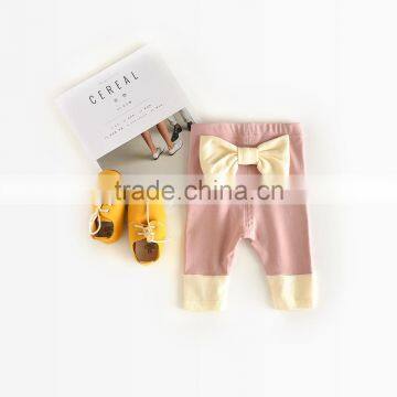 0-3 Years Wholesale 2017 New Autumn Cotton Bow Baby Pants (pick Size Color) photo-6