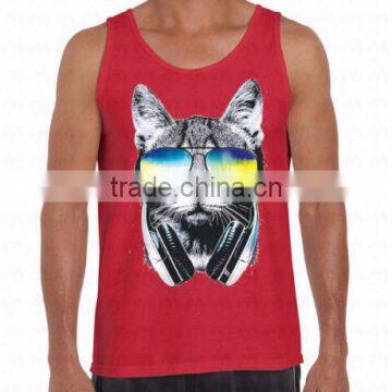 Custom Men and Women Cotton Printing Tank Top photo-6
