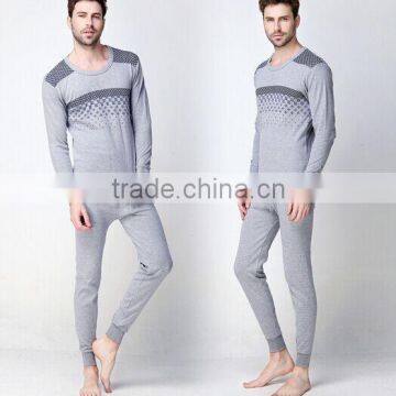 Cotton Lycra Men's Heat Thermal Underwear Lady Long Johns Long Sleeves