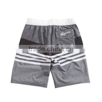 Spandex Men's Boardshort Stripe Grey Design Shorts photo-2
