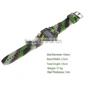 Fashion LED Waterproof Camo Silicone Airplane Design Sport Watch photo-3