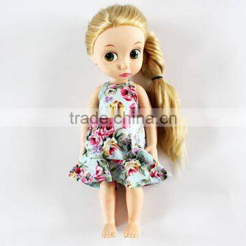 SHIJ 2017 Summer Floral Ruffles Girl's Dress Cotton Kids Clothes photo-4