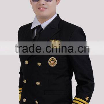 Juqian High Grade Man Flight Army Airline Pilot Uniform Custom Wholesale photo-4