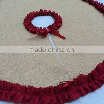 Wholesale Personalized Burlup Chiristmas Tree Skirt photo-5