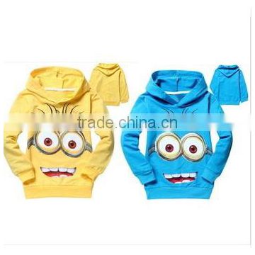 WHOLESALE 2 color Minion clothing child Spring hoodies Tops & Tee boys Minnie hoodies