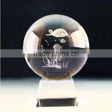 decorative 3D laser engraving Crystal ball