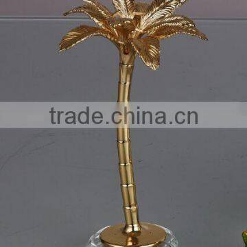 NEW Style High Quality Beautiful 24k Gold plated coconut tree model with Home Office Decor & Gift