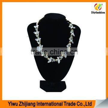 Fashion Jewelry Pink Blue Diamond For Latest Design Beads Necklace photo-2
