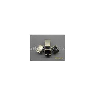 1-Port Tab Down Transformer RJ45 Shielded for 10/100base-TX Application, RJ45 with Transformer