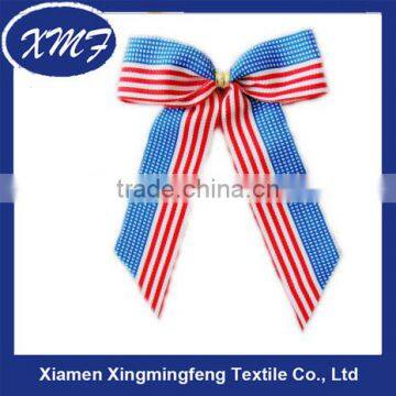 mixed colors fabric Ribbon Bow