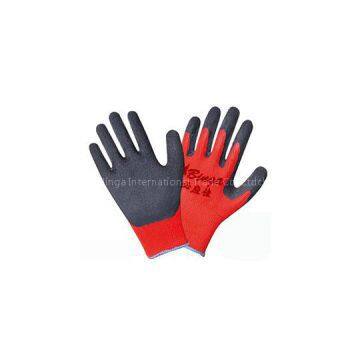 Black Latex Coated 13G Polyester Safety Glove