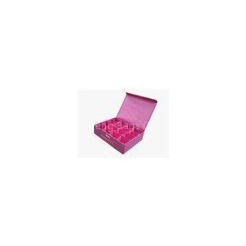 Pink Orange Non Woven Multi Compartment Storage Boxes for Underwear