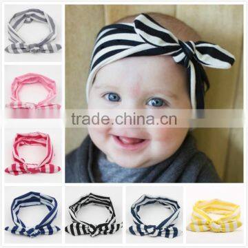 Boutique navy stripe mommy and baby headwrap , chic toddler girls knot headband M5062010