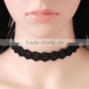 Hot Choker Fashion Korea Velvet Hollow Laser Caving Flowers Collar Choker Womens Suede Flower Laser Cut Necklace Jewelry