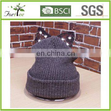 2015 fashional wholesale animal knit hat