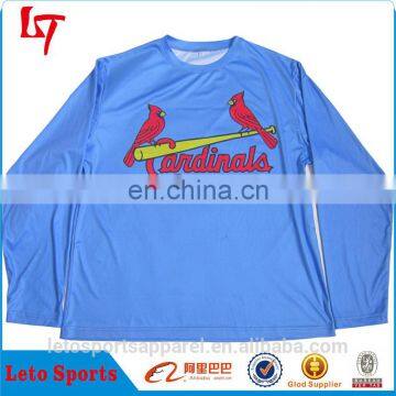 100% polyester dri fit sportswear dry fit long sleeve outdoor sports t shirts