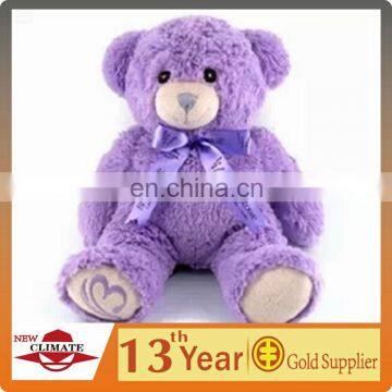 Wholesale heatable plush lavender bear