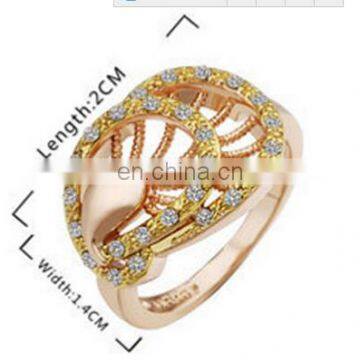 2017 Peacock Rings Rose Gold Platinum Plated Top Genuine Austrian Crystals Fashion Women Wedding Bridal Party Jewelry photo-4