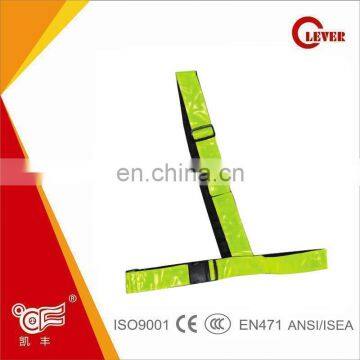 Black Waterproof Reflective Fabric Safety Belt and Sam Browne Belt KF-023-B