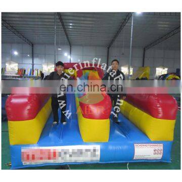 Fun Inflatable Sport Game 3 color Bungee Run Sport Game for Party or Event