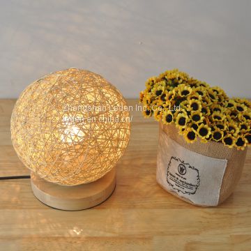 New Design Ball Shaped Wooden Table Lamp Table light